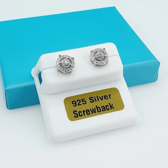 "925 Sterling Silver CZ Beautiful Earrings for Women, 1USPAR4200 - Picture 7 of 11